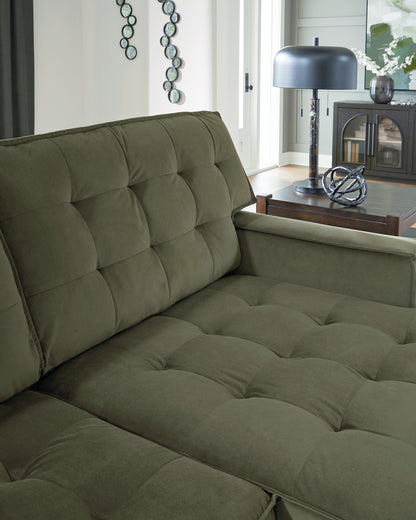 Caspian-Town Olive 2-Piece Sectional with Chaise - PC61702S2
