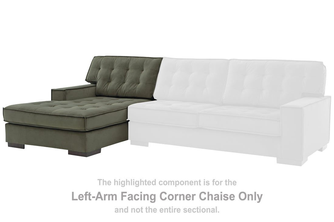 Caspian-Town Olive Left-Arm Facing Corner Chaise - PC6170216