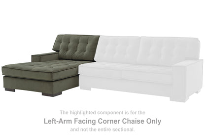 Caspian-Town Olive Left-Arm Facing Corner Chaise - PC6170216