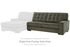 Caspian-Town Olive Right-Arm Facing Sofa - PC6170267