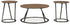 Cassbryn Brown/Black Table (Set of 3) - T152-13