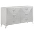 Cassia 6-drawer Bedroom Dresser Cabinet White High Gloss - 215793