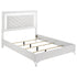 Cassia Queen LED Panel Bed White High Gloss - 215791Q