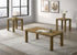 Castlewood 3-piece Cocktail Coffee Table Set Brown Oak - 710858-S3