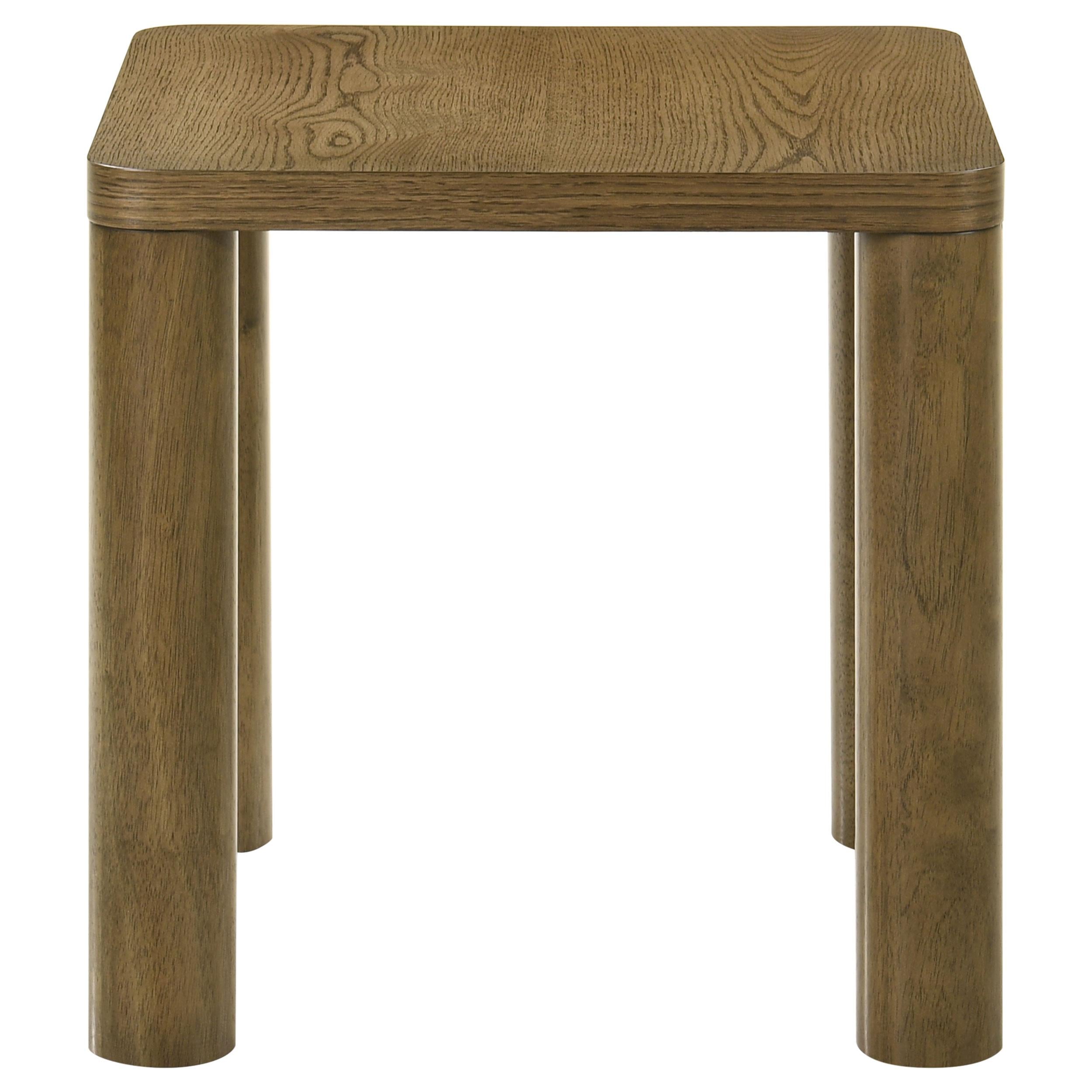 Castlewood Engineered Wood Accent Side End Table Brown Oak - 710857