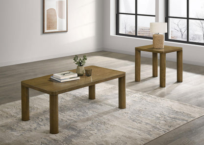 Castlewood Engineered Wood Accent Side End Table Brown Oak - 710857