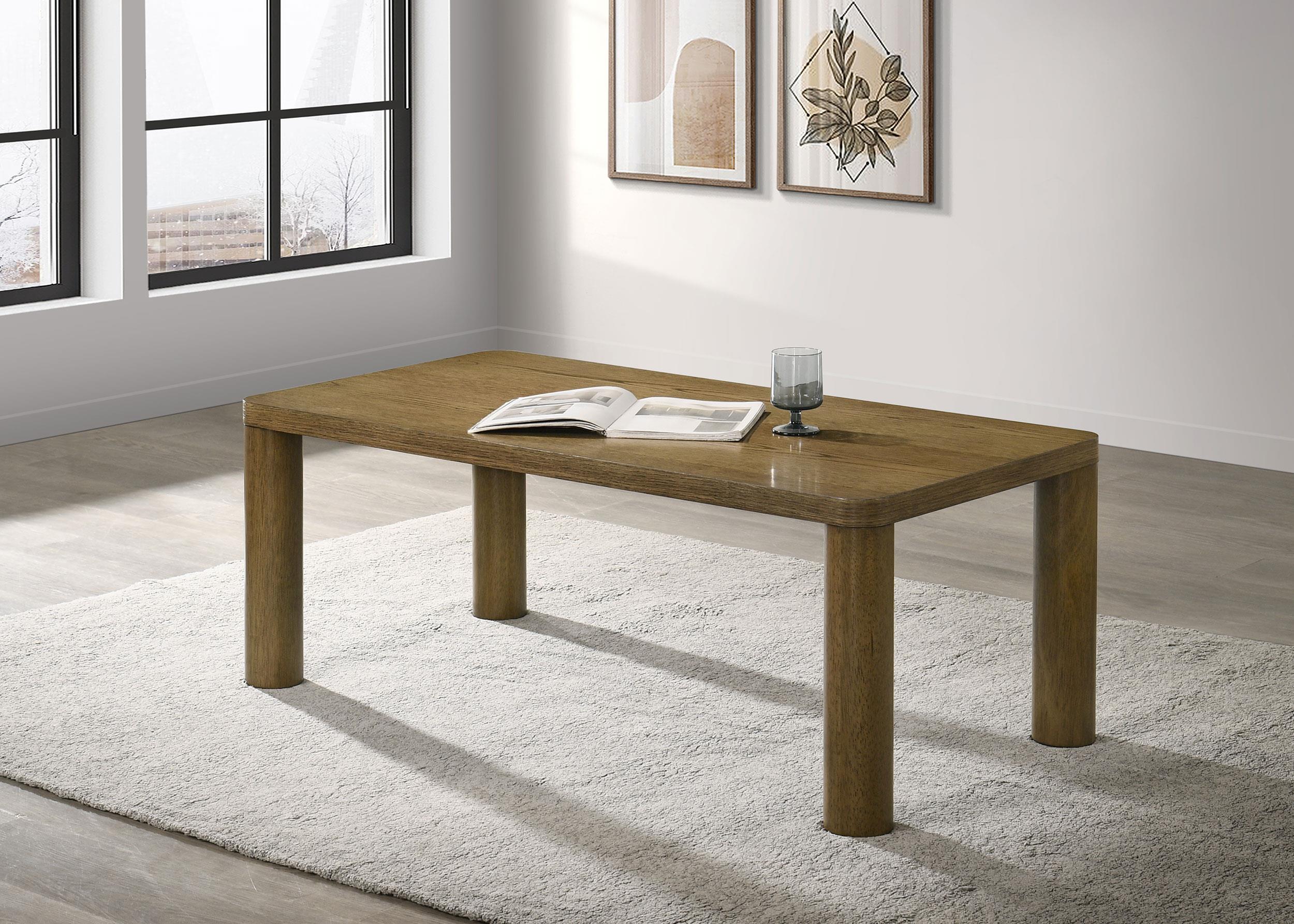 Castlewood Engineered Wood Cocktail Coffee Table Brown Oak - 710858