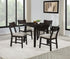 Catley 5-piece Round Drop Leaf Dining Table Set Dark Coffee - 150350