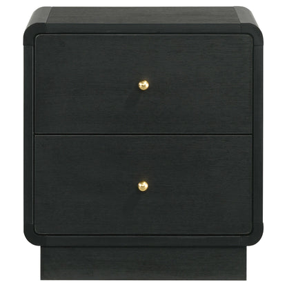 Cavelle 2-drawer Nightstand Bedside Table Black - 223662