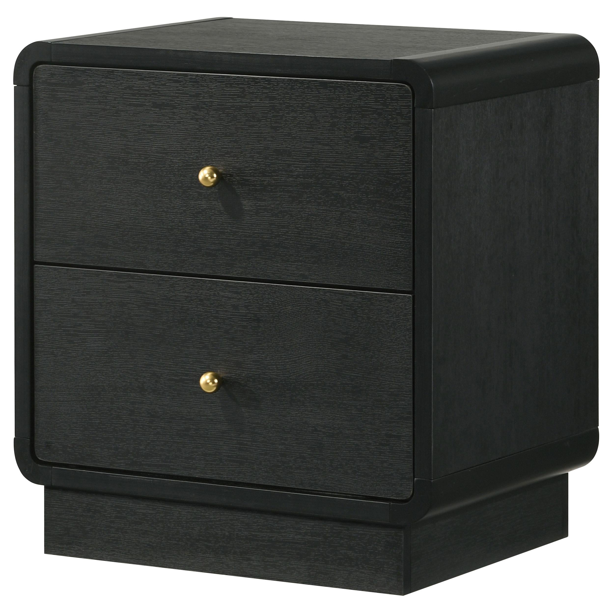 Cavelle 2-drawer Nightstand Bedside Table Black - 223662