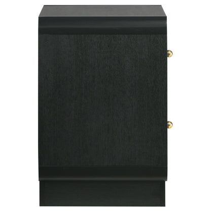 Cavelle 2-drawer Nightstand Bedside Table Black - 223662