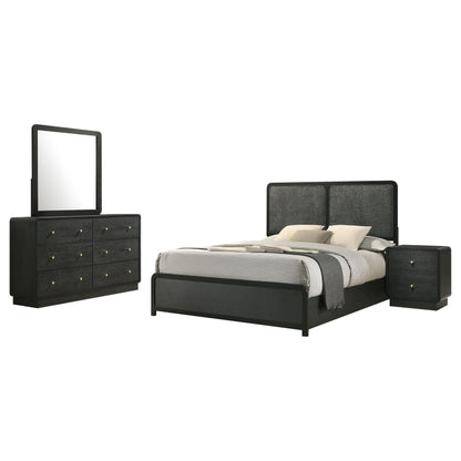 Cavelle 4-piece Eastern King Bedroom Set Black - 223661KE-S4