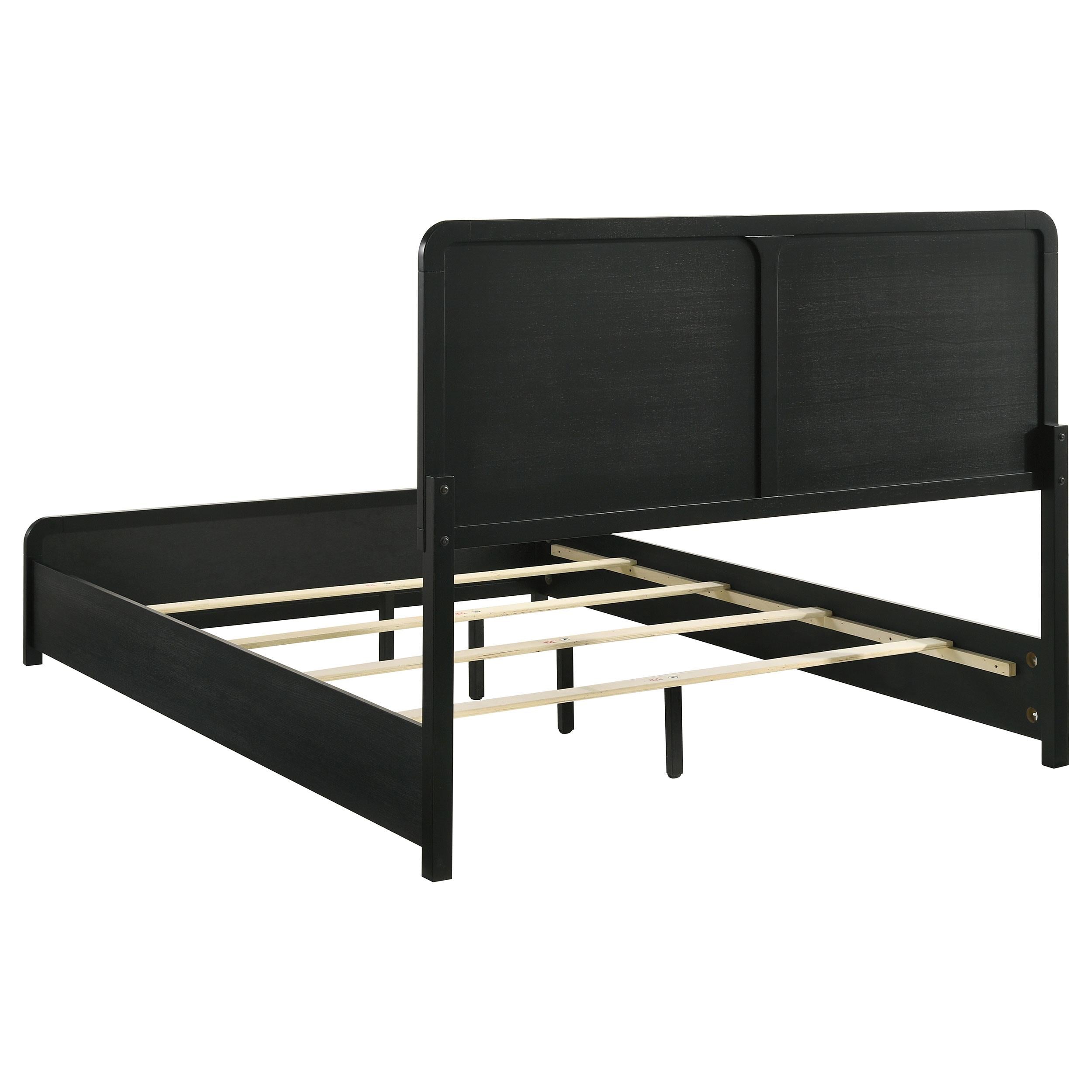 Cavelle 47-inch Upholstered Queen Bed Black - 223661Q