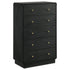 Cavelle 5-drawer Chest of Drawers Black - 223665