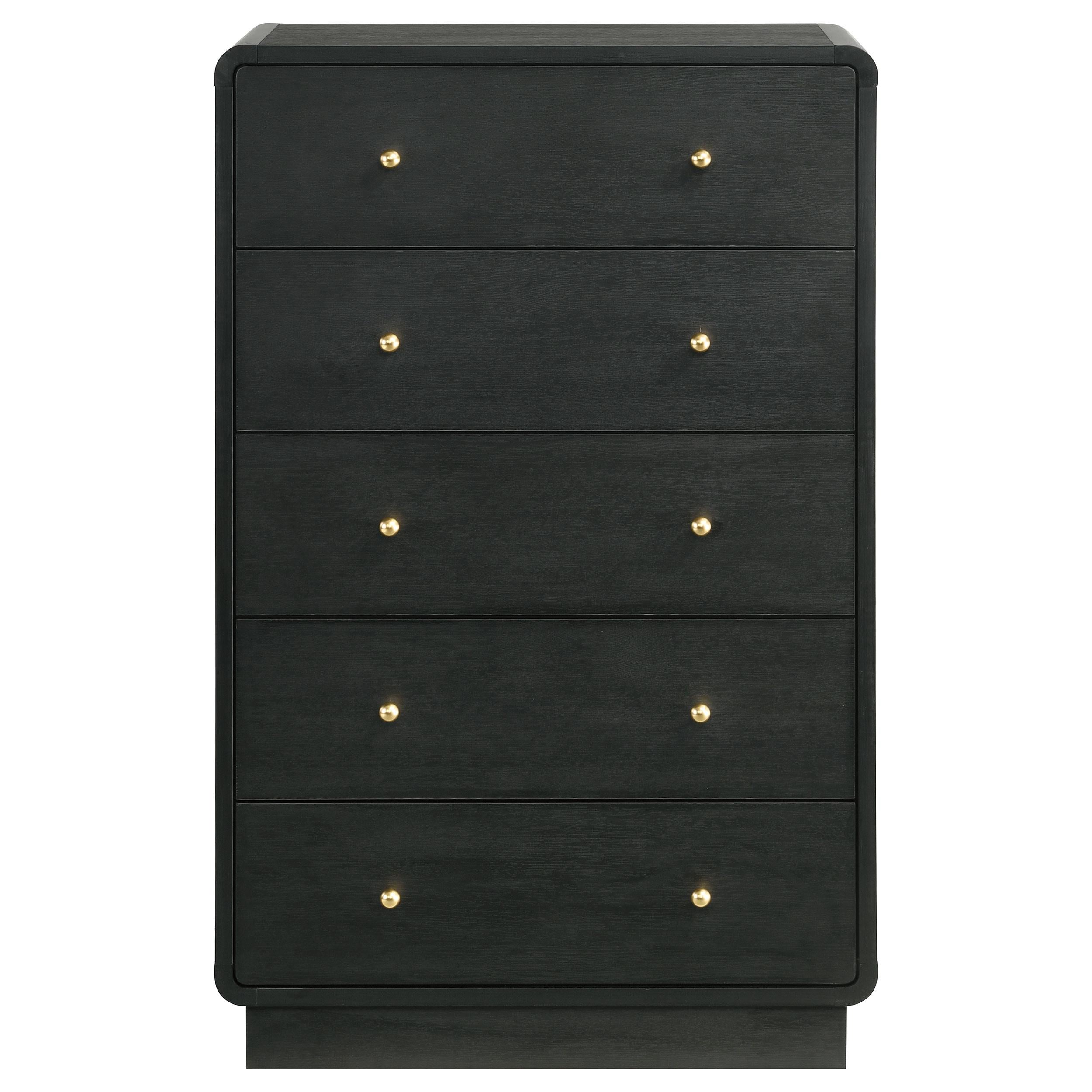 Cavelle 5-drawer Chest of Drawers Black - 223665