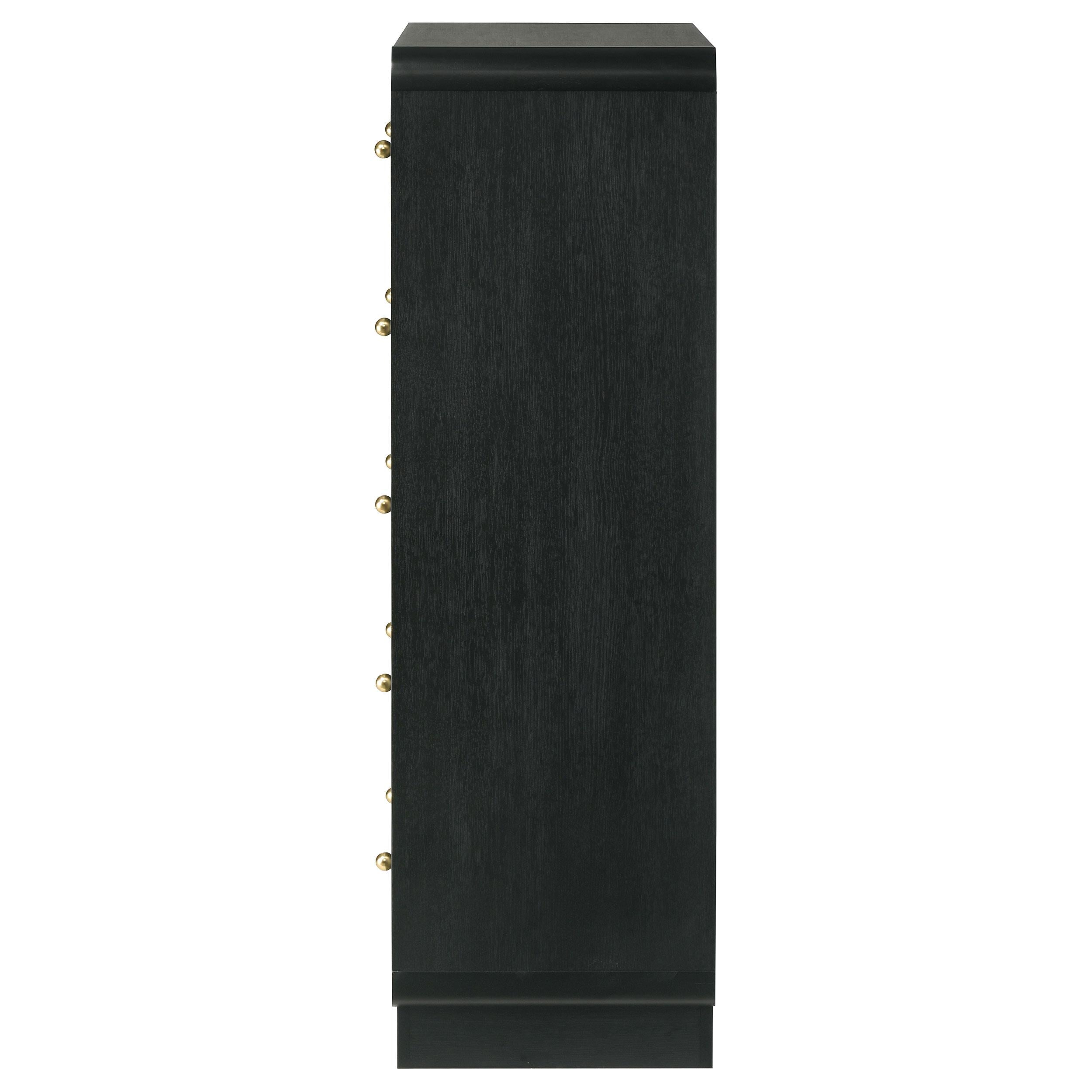 Cavelle 5-drawer Chest of Drawers Black - 223665