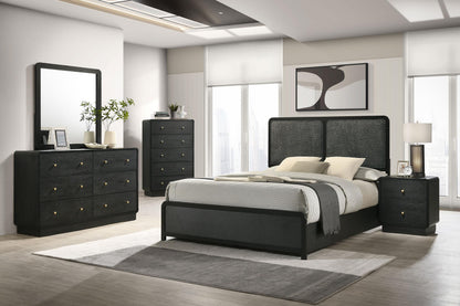 Cavelle 5-piece Eastern King Bedroom Set Black - 223661KE-S5