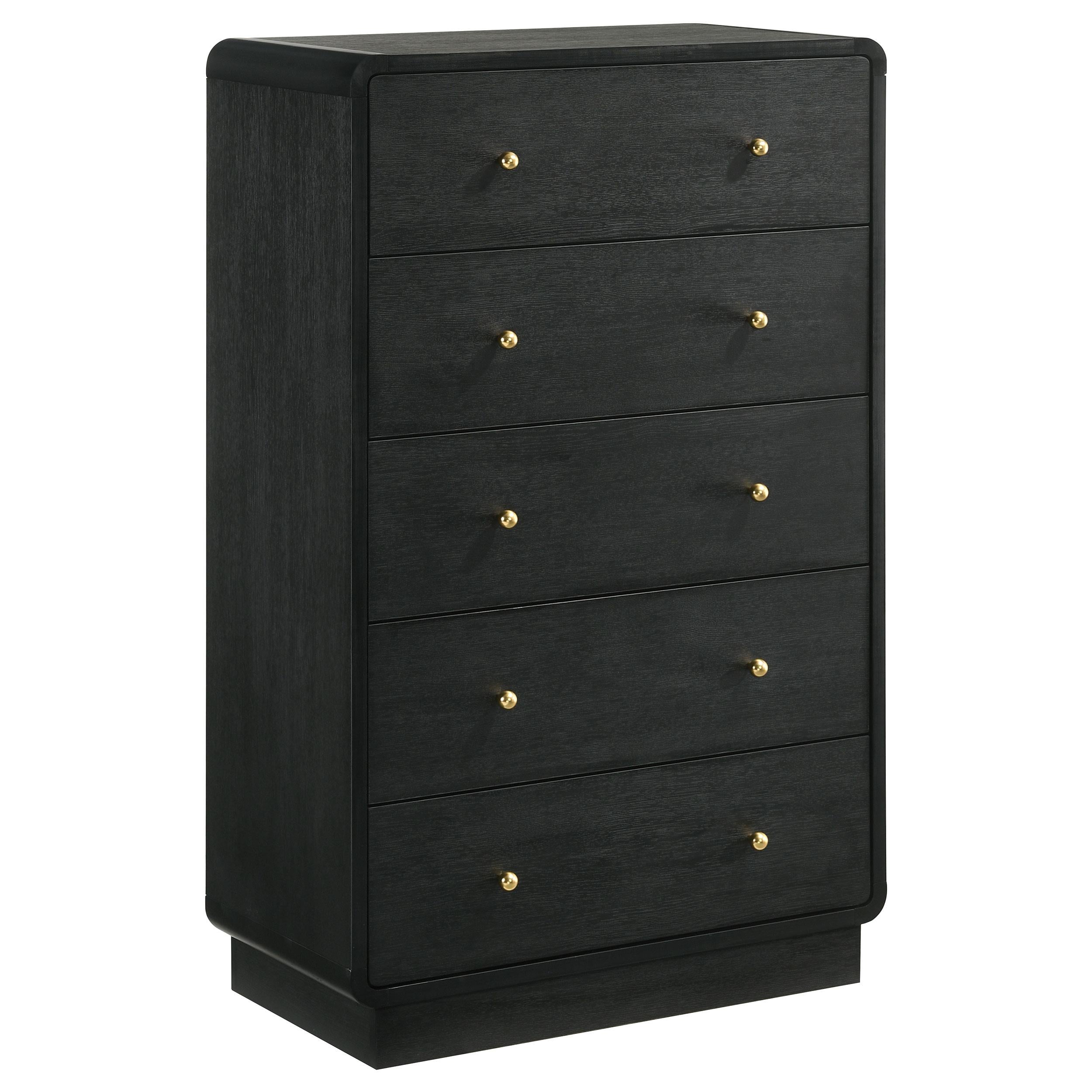 Cavelle 5-piece Eastern King Bedroom Set Black - 223661KE-S5