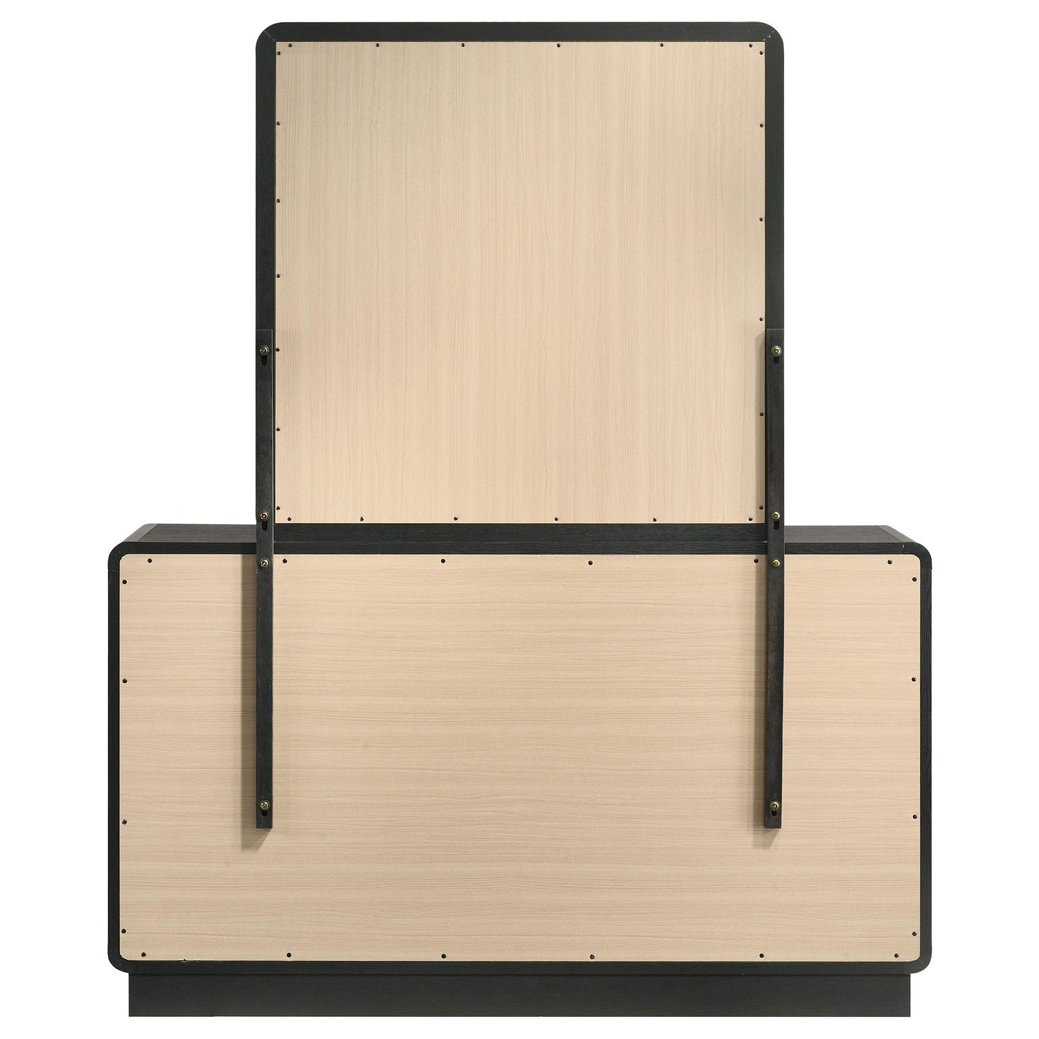 Cavelle 6-drawer Dresser and Mirror Black - 223663M