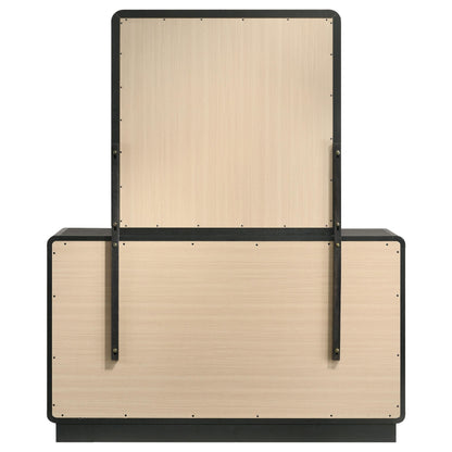 Cavelle 6-drawer Dresser and Mirror Black - 223663M