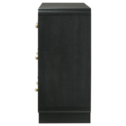 Cavelle 6-drawer Dresser Cabinet Black - 223663