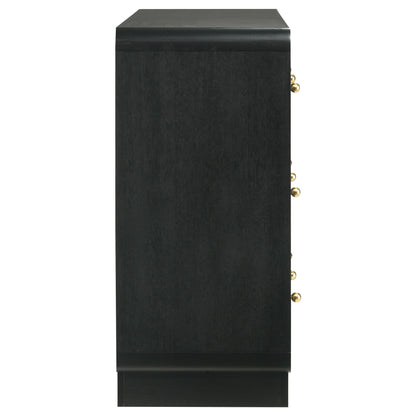 Cavelle 6-drawer Dresser Cabinet Black - 223663