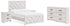 Cayboni Full Panel Bed with Dresser and 2 Nightstands in Whitewash - PKG016588