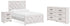 Cayboni Full Panel Bed with Dresser and Nightstand in Whitewash - PKG019191