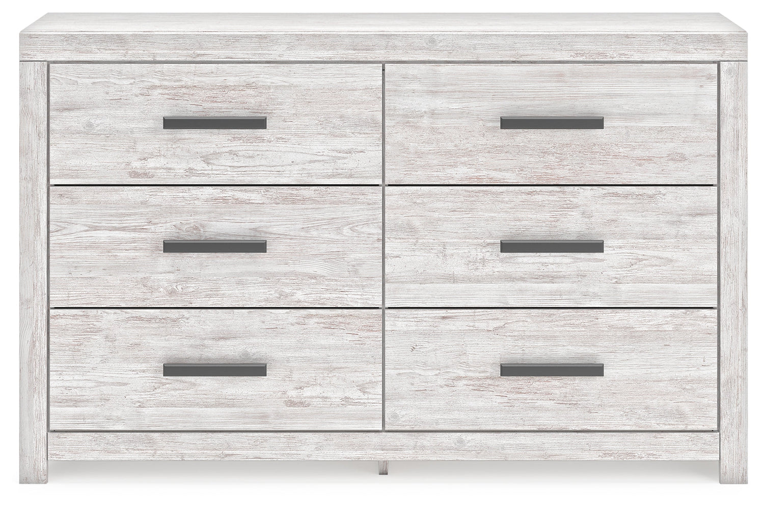 Cayboni King Panel Bed with Dresser and 2 Nightstands in Whitewash from Ashley - Luna Furniture