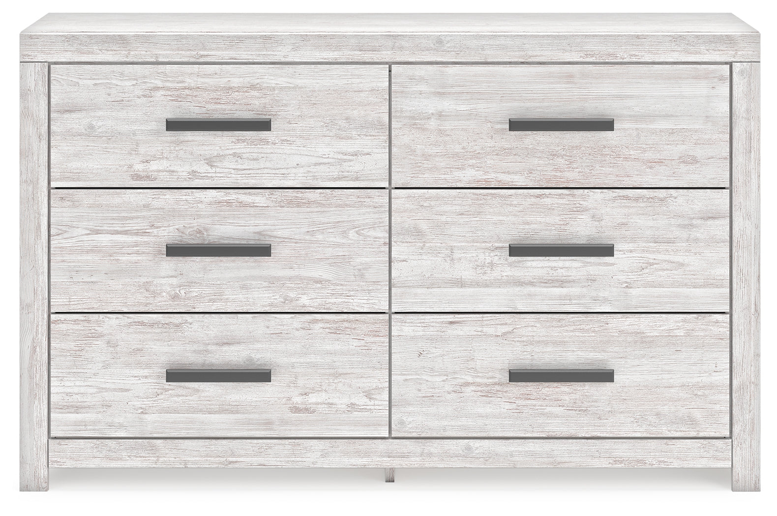 Cayboni King Panel Bed with Dresser and 2 Nightstands in Whitewash from Ashley - Luna Furniture