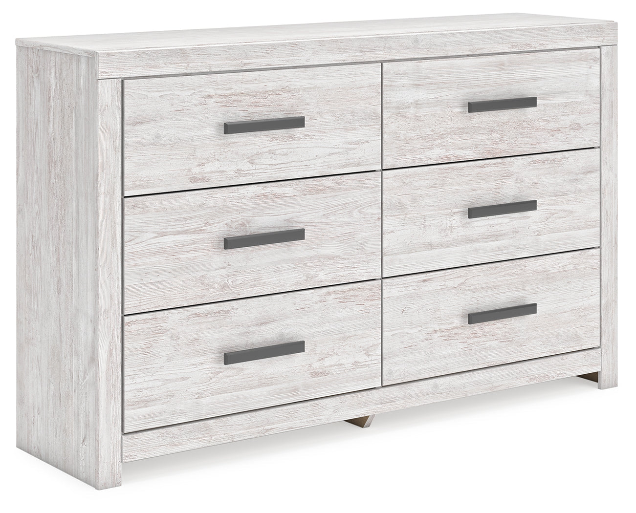Cayboni King Panel Bed with Dresser and 2 Nightstands in Whitewash from Ashley - Luna Furniture