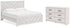 Cayboni King Panel Bed with Dresser in Whitewash - PKG019179