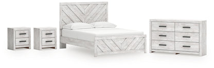 Cayboni Queen Panel Bed, Dresser and 2 Nightstands - B3788B13