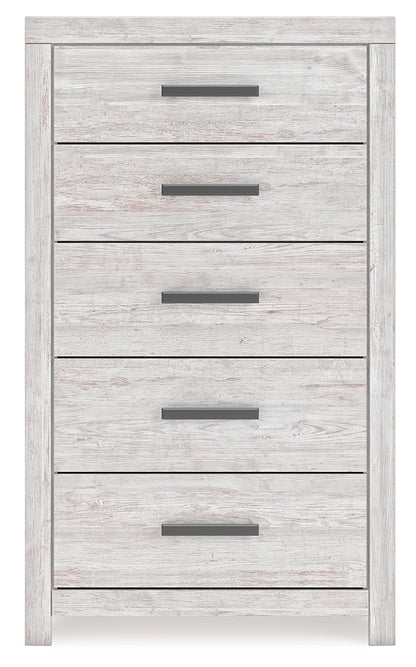 Cayboni Twin Panel Bed, Dresser and Chest - B3788B11