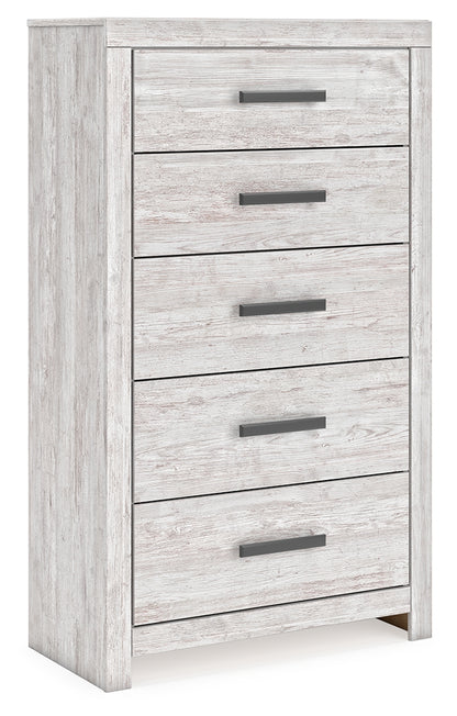 Cayboni Twin Panel Bed, Dresser and Chest - B3788B11