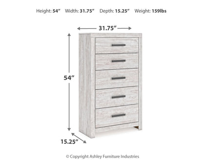 Cayboni Twin Panel Bed, Dresser and Chest - B3788B11