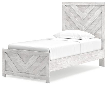 Cayboni Twin Panel Bed, Dresser and Chest - B3788B11
