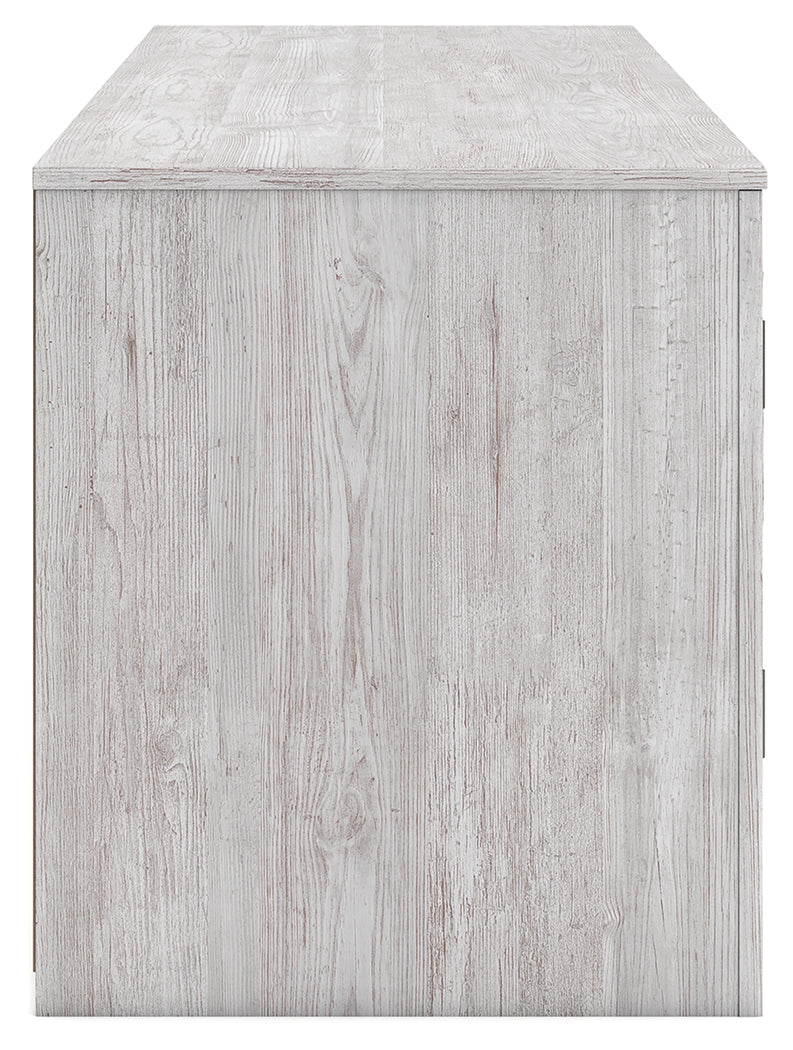 Cayboni Whitewash 71" TV Stand with Electric Fireplace - W3788W1