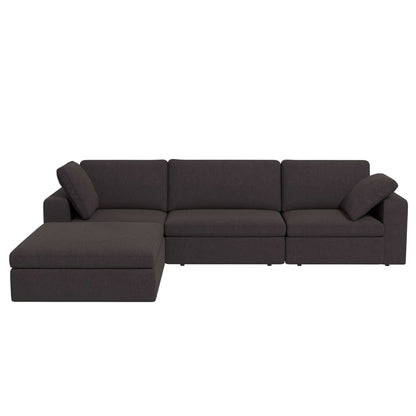 Cecilia Modular Corner Sectional Modern Fabric Sofa Dark Gray - MSC01800301