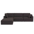 Cecilia Modular Corner Sectional Modern Fabric Sofa Dark Gray - MSC01800301