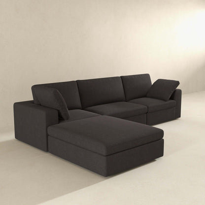Cecilia Modular Corner Sectional Modern Fabric Sofa Dark Gray - MSC01800301