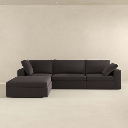 Cecilia Modular Corner Sectional Modern Fabric Sofa Dark Gray - MSC01800301