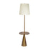 Celestial Modern Floor Lamp with Brass Accent Table with Large White Shade - FLL03700501
