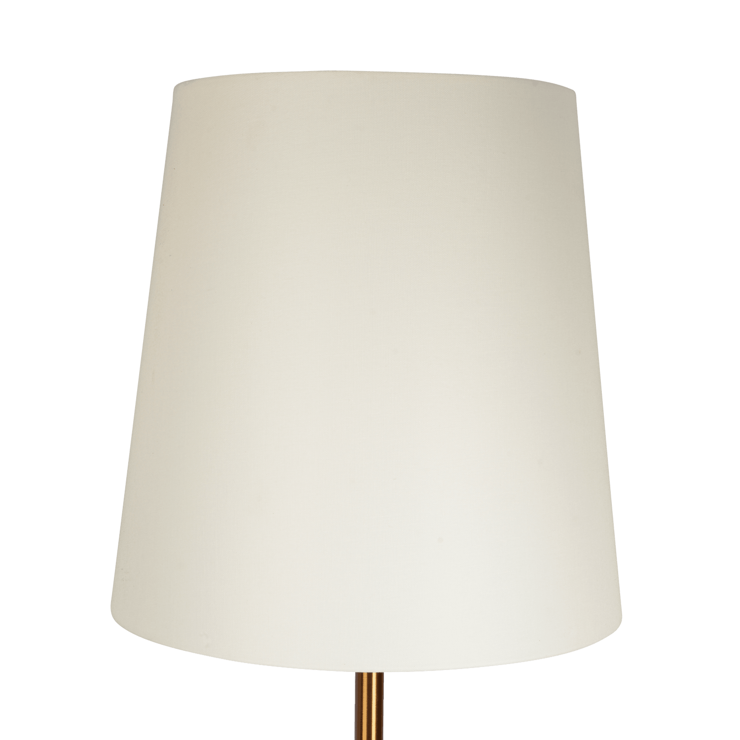 Celestial Modern Floor Lamp with Brass Accent Table with Large White Shade - FLL03700501