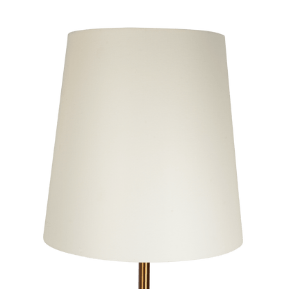 Celestial Modern Floor Lamp with Brass Accent Table with Large White Shade - FLL03700501