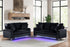 Celina Black- 2PC Sofa & Loveseat Set - Celina Black