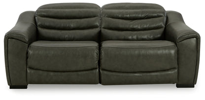 Center Line Dark Gray 2-Piece Power Reclining Loveseat - U63404S1