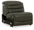 Center Line Dark Gray 3-Piece Sectional Sofa and 3-Piece Loveseat with Console - U63404S8