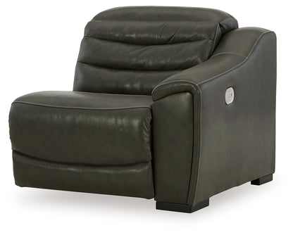 Center Line Dark Gray 3-Piece Sectional Sofa and 3-Piece Loveseat with Console - U63404S8