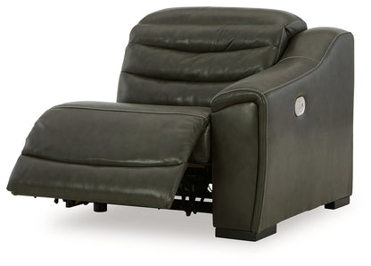 Center Line Dark Gray 3-Piece Sectional Sofa and 3-Piece Loveseat with Console - U63404S8